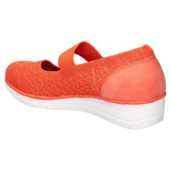 Ballerinas|Die moderne Hausfrau Bequem-Ballerina "Federleicht" orange