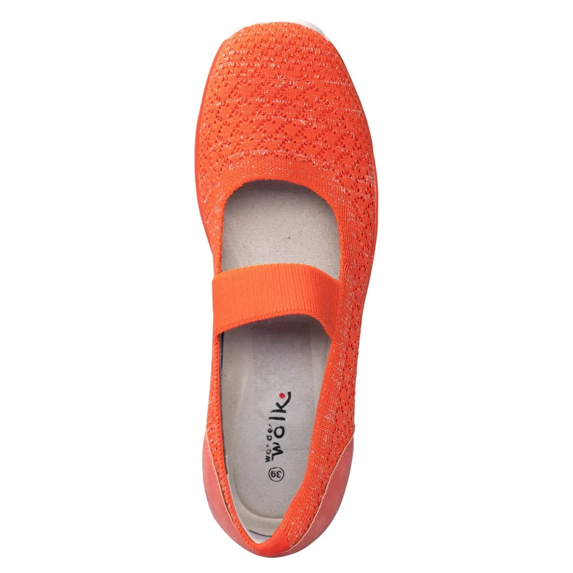 Ballerinas|Die moderne Hausfrau Bequem-Ballerina "Federleicht" orange