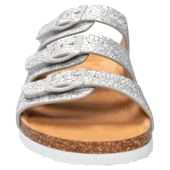 Pantoletten|Die moderne Hausfrau Bequem-Klettpantolette „Birgit“