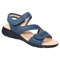 Sandalen|Sandalen|Die moderne Hausfrau Bequem-Klettsandale „Lore“