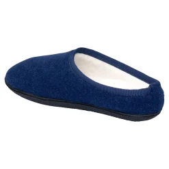 Hausschuhe|Hausschuhe|Die moderne Hausfrau Bequem-Pantolette „Flex“ blau