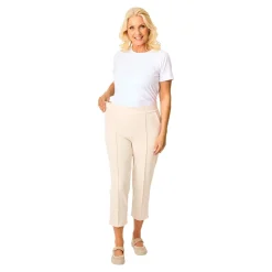 Hosen & Leggings|Die moderne Hausfrau Bequem-Schlupfhose 7/8 „Elegant“ creme