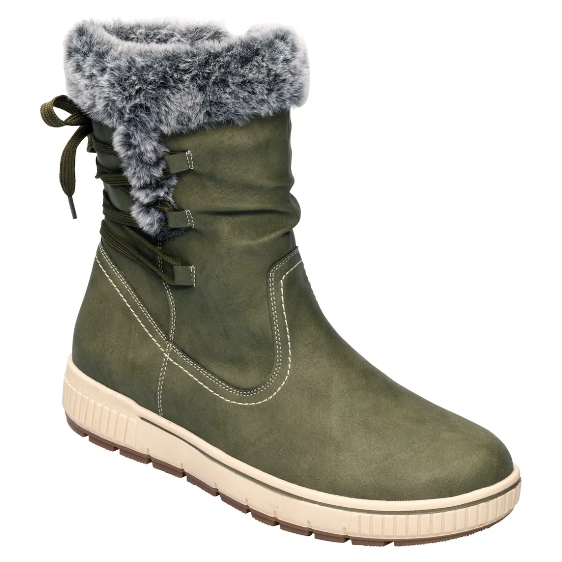 Stiefel|Die moderne Hausfrau Bequem-Stiefel „Claudia“ grün