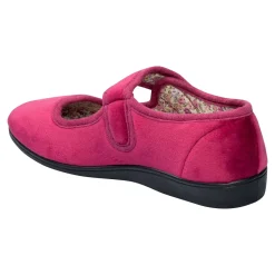 Hausschuhe|Die moderne Hausfrau Übergangs-Hausschuhballerina „Rose“ mit Wechselsohle