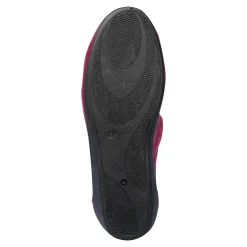 Damen Die moderne Hausfrau Übergangs-Hausschuhballerina „Rose“ mit Wechselsohle