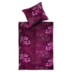 Bettzubehör ·Bettwäsche & Spannbettlaken|Die moderne Hausfrau Bettwäsche "Cashmerelike", 2-teilig, 135x200 cm beere