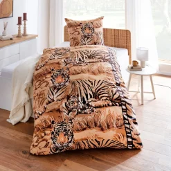 Bettzubehör ·Bettwäsche & Spannbettlaken|Die moderne Hausfrau Bettwäsche „Shir Khan“, 2-teilig, 200x135 cm