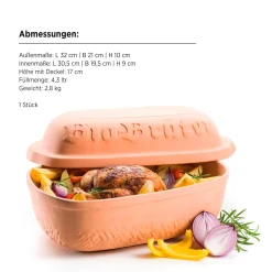 Bräter|Die moderne Hausfrau Bio Bräter, Ton -