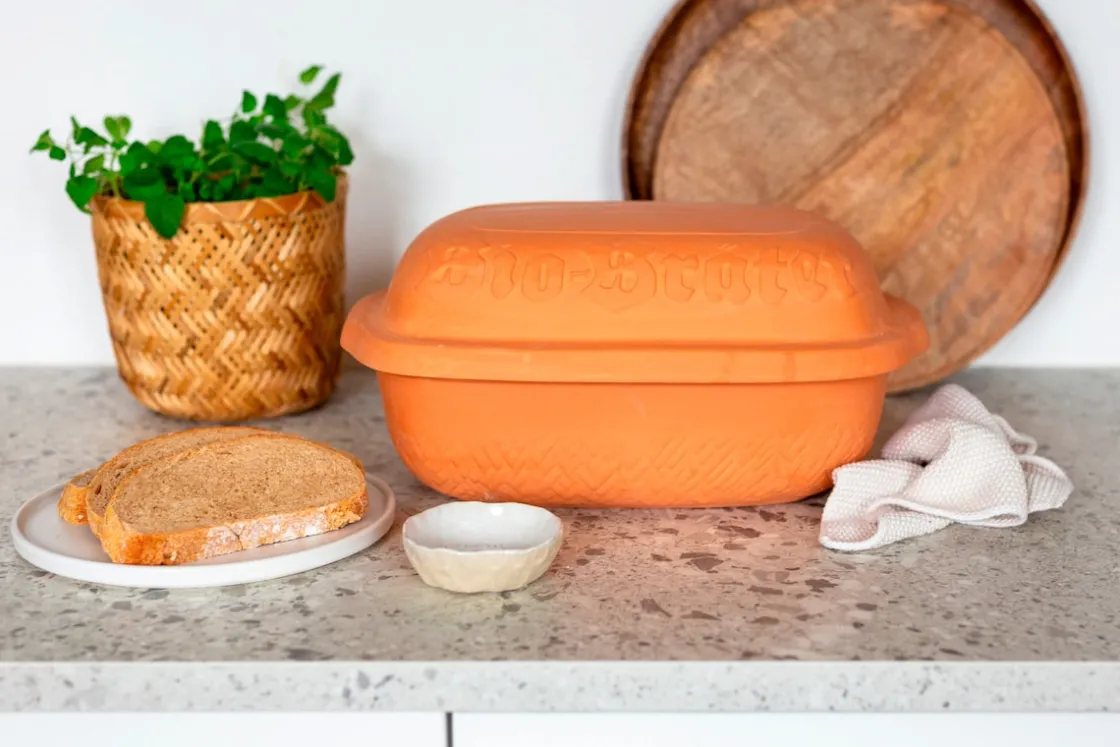 Bräter|Die moderne Hausfrau Bio Bräter, Ton -