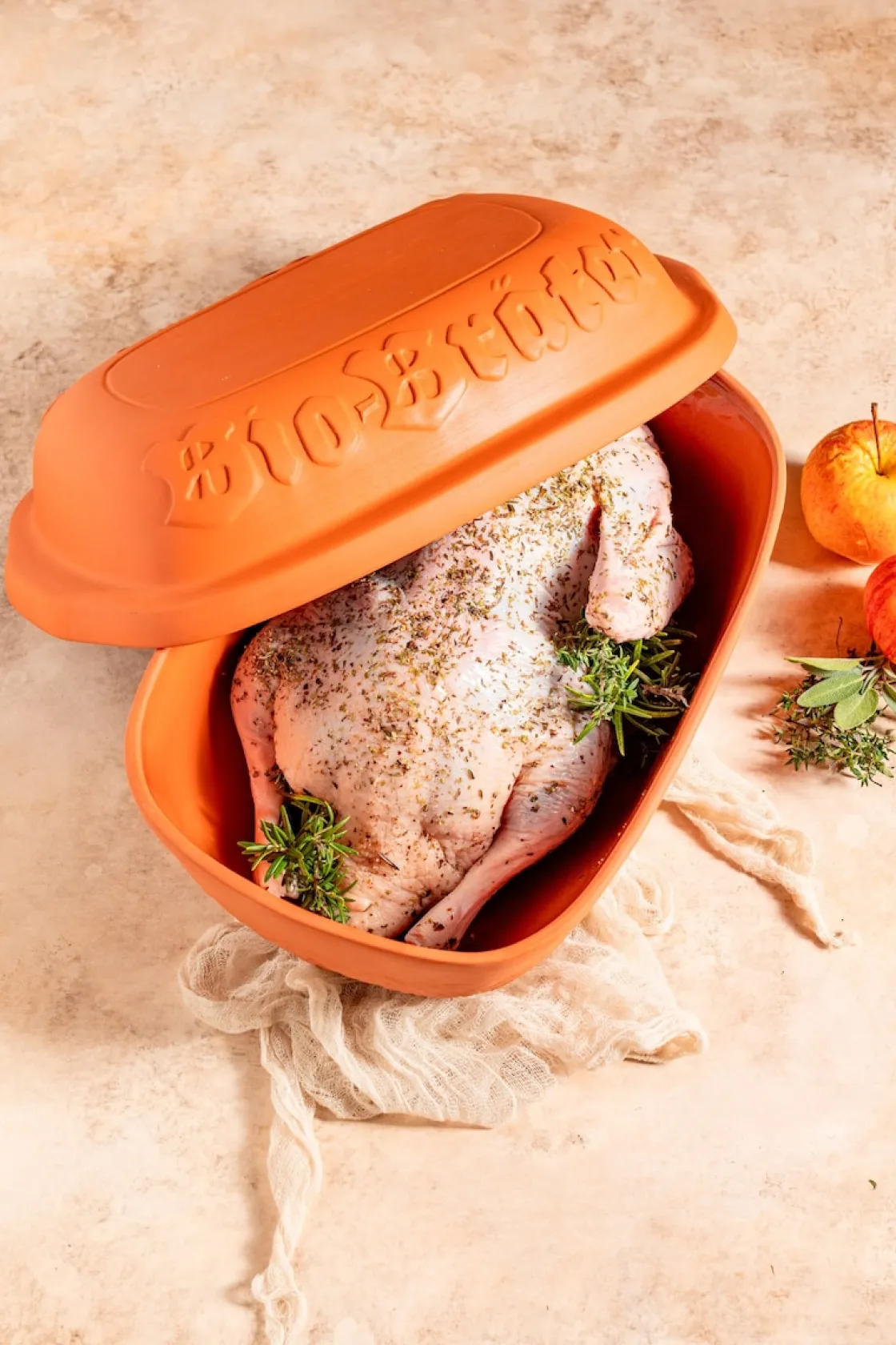 Bräter|Die moderne Hausfrau Bio Bräter, Ton -