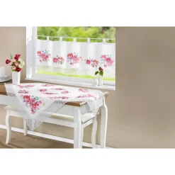 Gardinen & Stores|Die moderne Hausfrau Bistrogardine „Blüte“