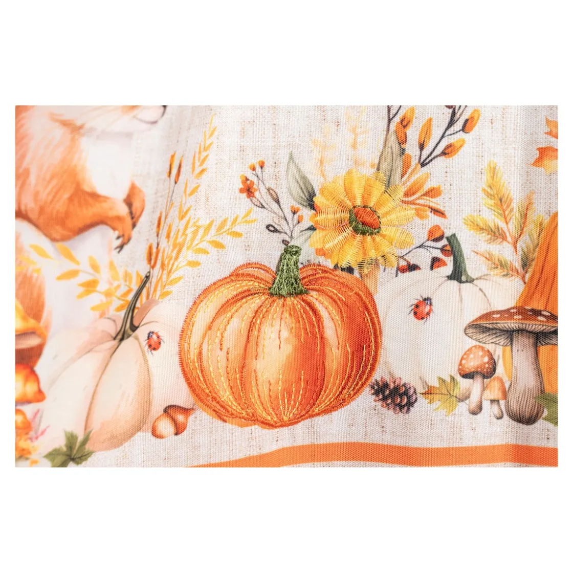 Herbstdekoration|Gardinen & Stores|Die moderne Hausfrau Bistrogardine „Eichhörnchen Eddi“