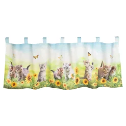 Gardinen & Stores|Die moderne Hausfrau Bistrogardine „Katzen-Spielplatz“