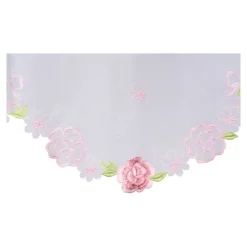 Frühlingsdekoration|Gardinen & Stores|Die moderne Hausfrau Bistrogardine mit Stickerei „Rose“