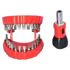 Werkzeug|Die moderne Hausfrau Bithalter „Prothese“, 30-teilig + Gratis Schraubendreher