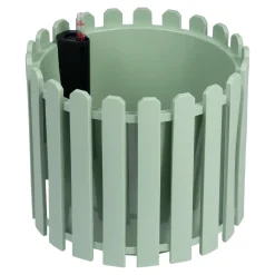 Frühlingsdekoration|Pflanzgefäße & Blumentöpfe|Die moderne Hausfrau Blumentopf 2 in 1 „Landhaus“ rund