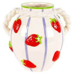 Frühlingsdekoration|Osterdekoration|Die moderne Hausfrau Blumenvase „Erdbeeren“