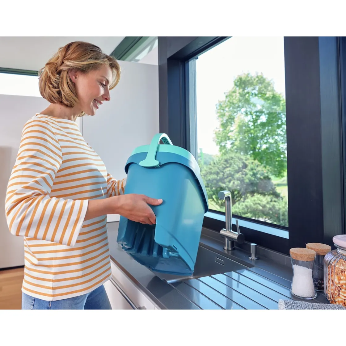 Wischer|Die moderne Hausfrau Bodenwischer-Set Clean Twist M Ergo