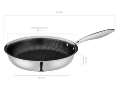 Pfannen|Die moderne Hausfrau Bratpfanne, Edelstahl Hestia 1 x Pfanne