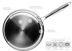 Pfannen|Die moderne Hausfrau Bratpfanne, Edelstahl Hestia 1 x Pfanne