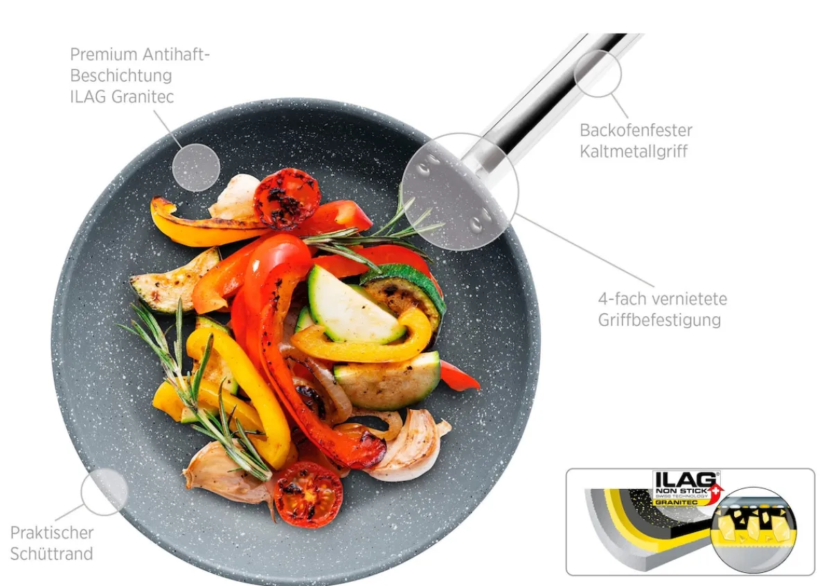 Die moderne Hausfrau Bratpfanne Professional Granitec 32 cm