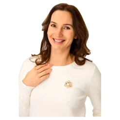 Schmuck & Uhren ·Broschen|Die moderne Hausfrau Brosche „Blütenperle“