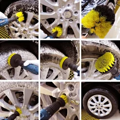 Werkzeug|Die moderne Hausfrau Bürstenaufsatz Bohrmaschine, 4-teilig