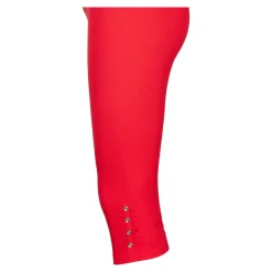 Hosen & Leggings|Die moderne Hausfrau Capri-Leggings „Diamant-Optik“ rot