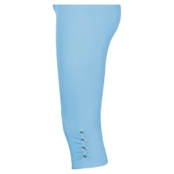 Hosen & Leggings|Die moderne Hausfrau Capri-Leggings „Diamant-Optik“ hellblau
