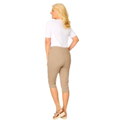 Hosen & Leggings|Die moderne Hausfrau Capri-Schlupfjeans „Dunja“ beige
