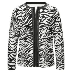 Shirts|Die moderne Hausfrau Cardigan „Kuschelweich“ creme; schwarz