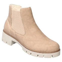 Stiefeletten|Die moderne Hausfrau Chelsea-Wärmeboot „Bibi“ beige