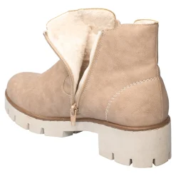 Stiefeletten|Die moderne Hausfrau Chelsea-Wärmeboot „Bibi“ beige
