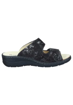 Damen Die moderne Hausfrau CHELVA Komfort Pantoletten schwarz