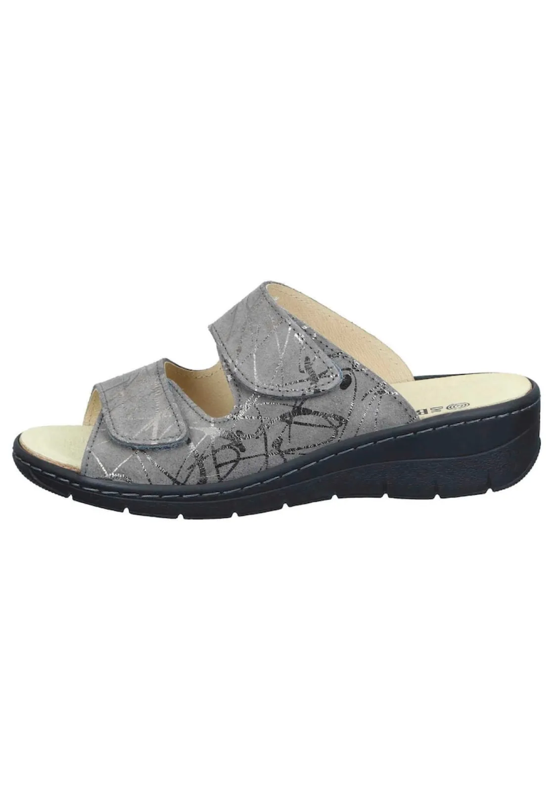 Pantoletten|Die moderne Hausfrau CHELVA Pantoletten grau