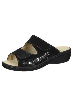 Pantoletten|Die moderne Hausfrau CHELVA Pantoletten schwarz