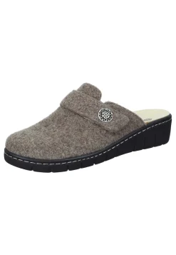 Damen Die moderne Hausfrau CHELVA HOME Hausschuhe braun