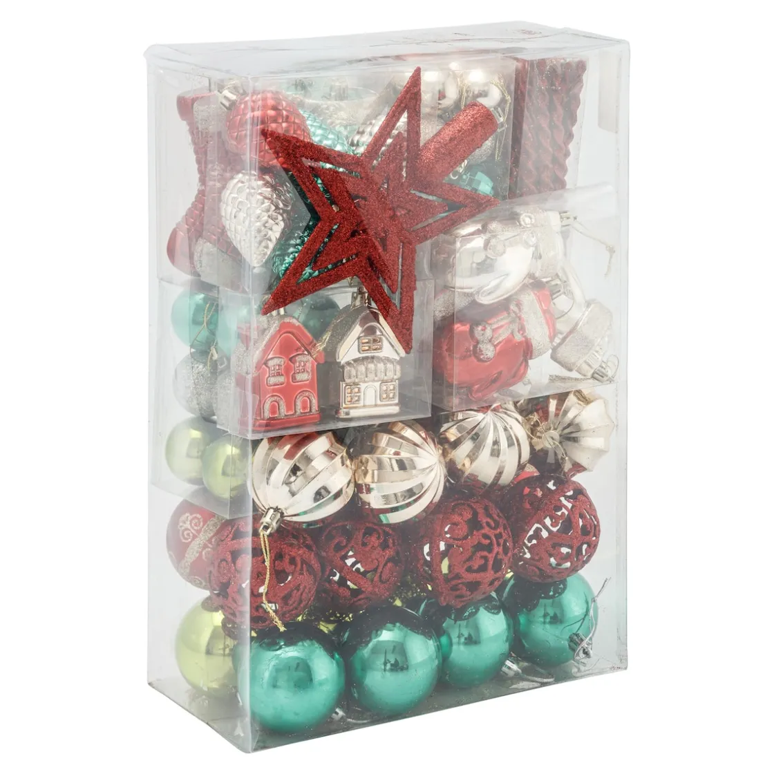 Weihnachtsdekoration·Weihnachtsbaumschmuck|Die moderne Hausfrau Christbaumschmuck-Sortiment „XXL“, 132-teilig