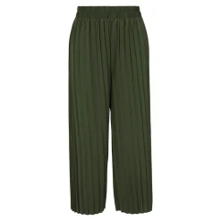 Hosen & Leggings|Die moderne Hausfrau Culotte-Plisseehose „Sonja“ oliv
