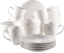 Geschirrsets|Die moderne Hausfrau Dalia Frühstücksset, Porzellan