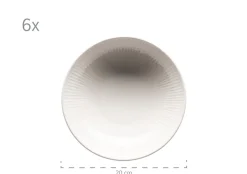 Geschirrsets|Die moderne Hausfrau Dalia Tafelservice, Porzellan Weiß