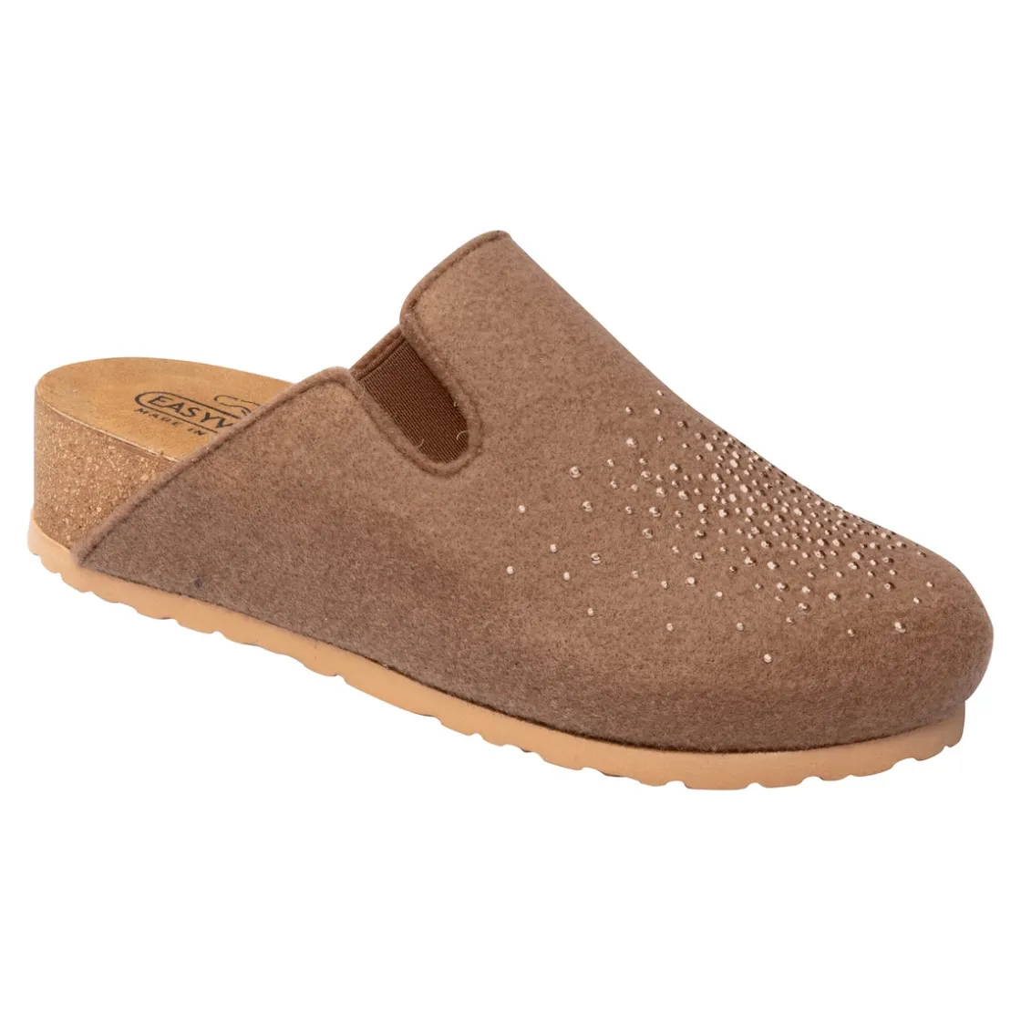 Hausschuhe|Die moderne Hausfrau Damen Clogs, mit Glitzer