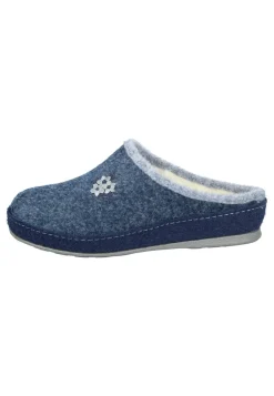 Hausschuhe|Die moderne Hausfrau Damen Hausschuh blau