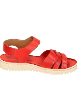 Sandalen|Die moderne Hausfrau Damen Sandaletten rot
