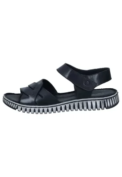 Sandalen|Die moderne Hausfrau Damen Sandaletten schwarz