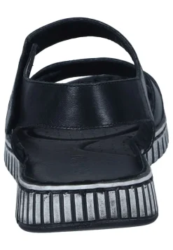 Sandalen|Die moderne Hausfrau Damen Sandaletten schwarz