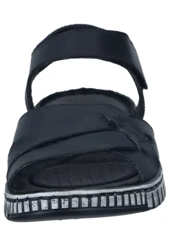 Sandalen|Die moderne Hausfrau Damen Sandaletten schwarz