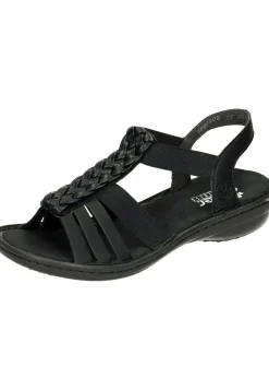 Sandalen|Die moderne Hausfrau Damen Sandaletten schwarz