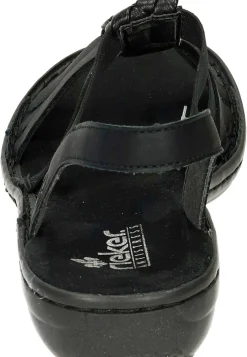 Sandalen|Die moderne Hausfrau Damen Sandaletten schwarz