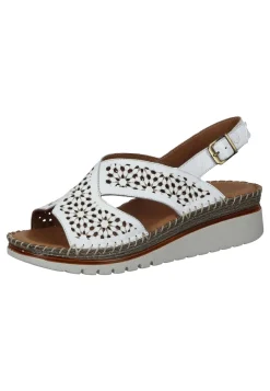 Sandalen|Die moderne Hausfrau Damen Sandaletten weiß